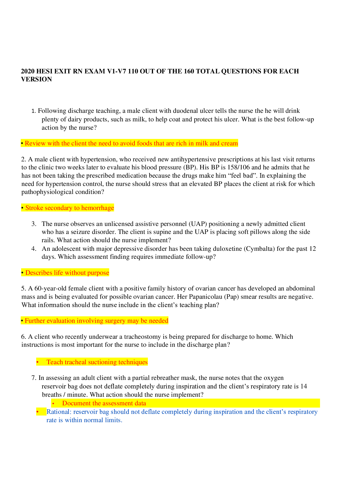 Relias Dysrhythmia Basic A_Test Answers ( A+ GRADED 100% VERIFIED